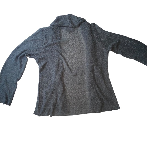 Windi River Gray Open Weave Draped Cardigan Size Small - Picture 9 of 16